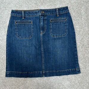 Talbots denim mini skirt - size 8